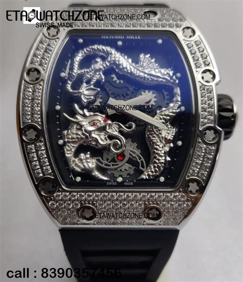 richard mille diamond dragon|Richard Mille dragon watch.